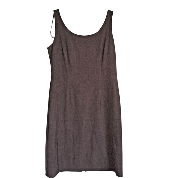 Jessica Howard Sz 12 Midi Sheath‎ Dress Business Cocktail Neutral Dark Academia - Picture 1 of 12